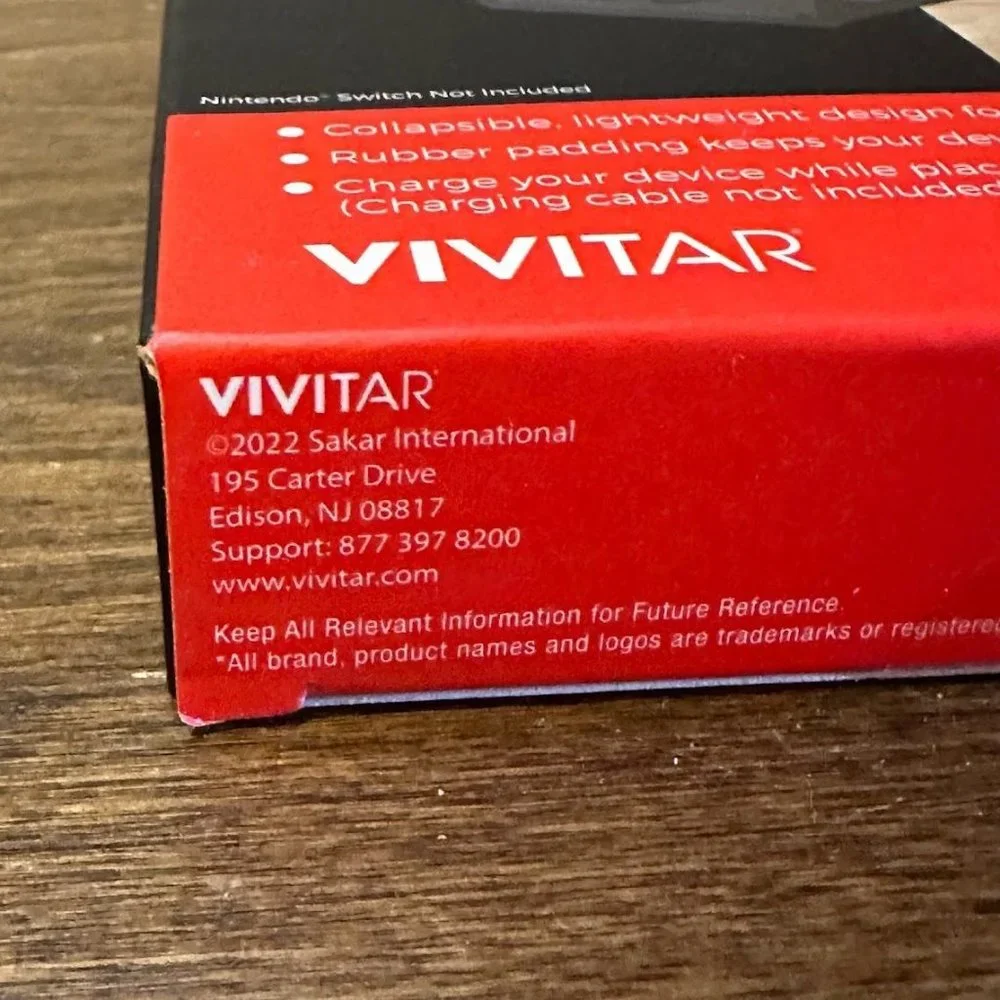 NEW Nintendo Vivitar Collapsible Padded Switch Gaming Stand